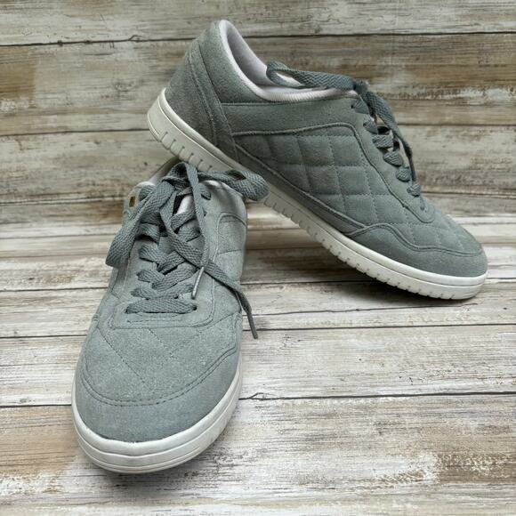 British Knights Shoes Sneakers Sz 10 Men Blue Suede Leather Quilted - Picture 1 of 17